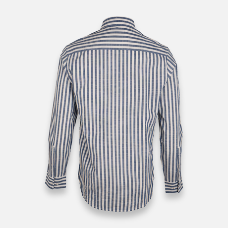 Men Striped Shirt Long Sleeve