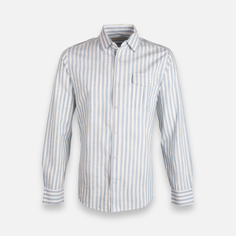 Men Striped Shirt Long Sleeve