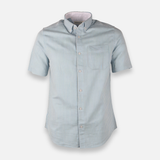 Men Striped Shirt Short Sleeve