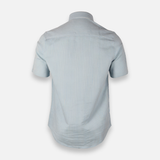 Men Striped Shirt Short Sleeve