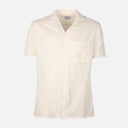 Men Woven Plain Short Sleeve Shirt 