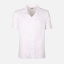 Men Woven Plain Short Sleeve Shirt 
