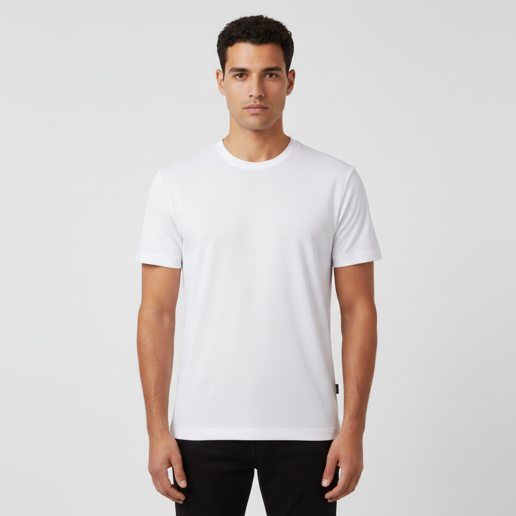Men Basic T-Shirt Round Neck