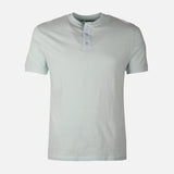 Men Basic Slub Short Sleeve Henley T-Shirt
