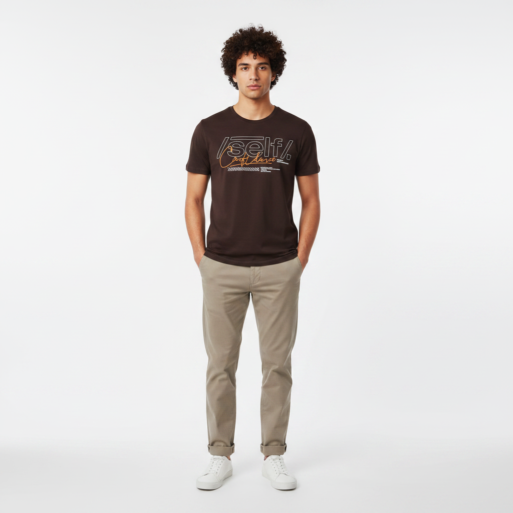 Men Bsc Graphic T-Shirt R-Neck Short Sleeve