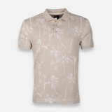 Men Casual Short Sleeve All-Over Print Polo