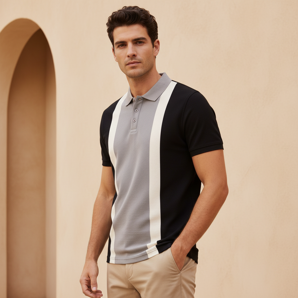 Men Shorts Sleeve Polo T-Shirt