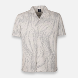 Men Jacquard Short Sleeve All-Over Print Shirt