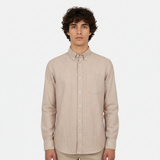 Men Linen Formal Shirt Long Sleeve