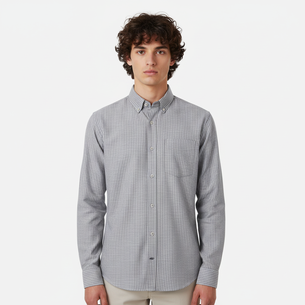 Men Linen Formal Shirt Long Sleeve