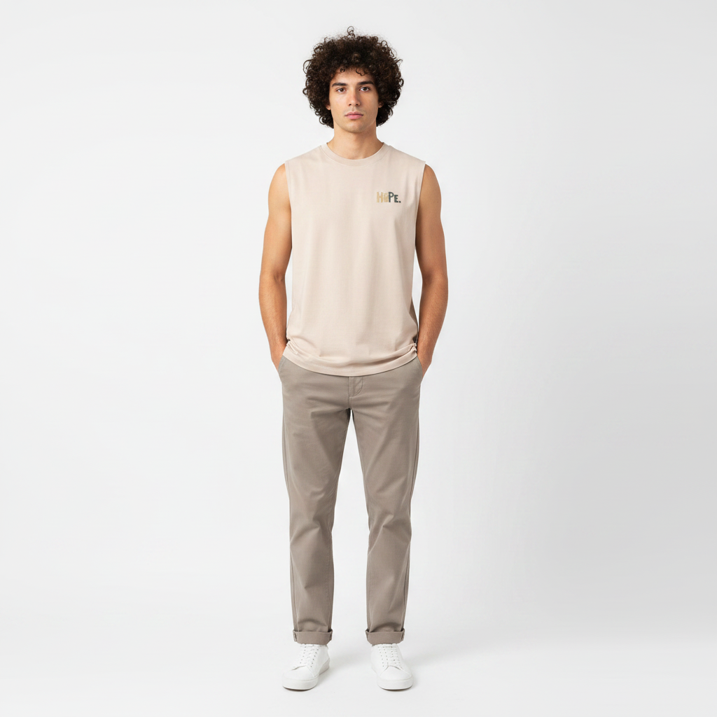 Men Vest Round Neek