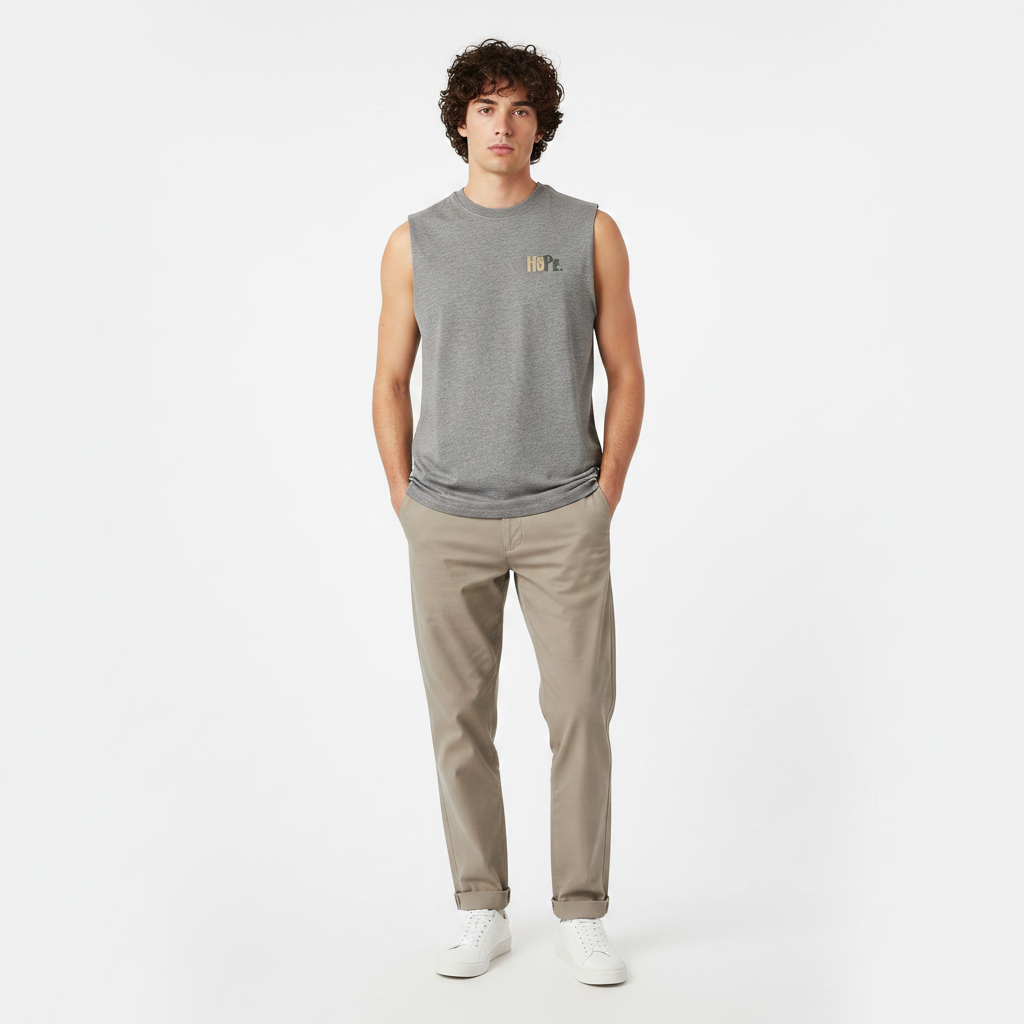 Men Vest Round Neek