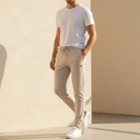 Men Basic Spandex Jogging Pants Slim Fit