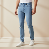 Men Basic Denim Pants Jeans