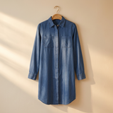 Women Denim Long Shirt