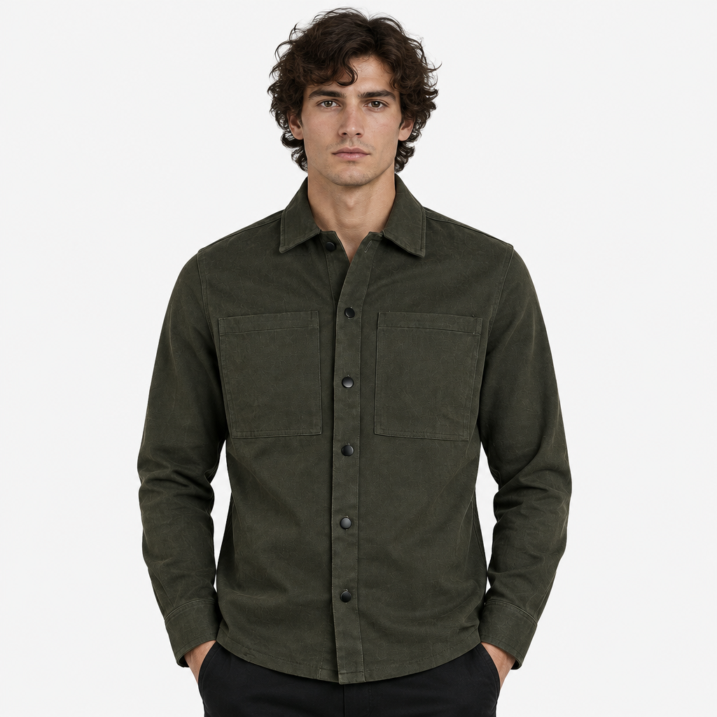 Men Denim Shirt Long Sleeve