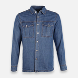Men Denim Shirt Long Sleeve
