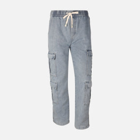 Men Denim Cargo Jogger