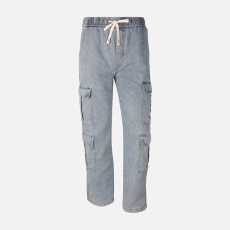 Men Denim Cargo Jogger