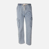 Men Denim Cargo Jogger