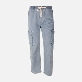 Men Denim Cargo Jogger