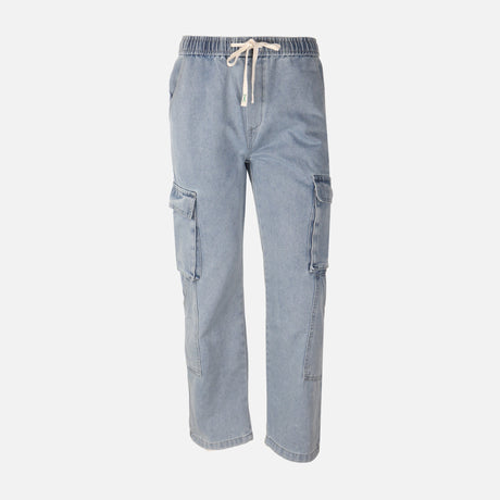 Men Denim Cargo Jogger
