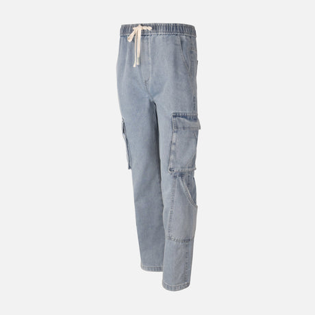 Men Denim Cargo Jogger