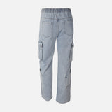 Men Denim Cargo Jogger