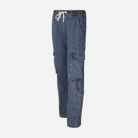 Men Denim Cargo Jogger