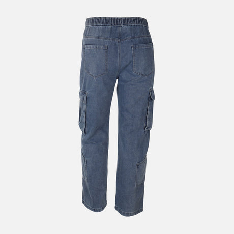 Men Denim Cargo Jogger