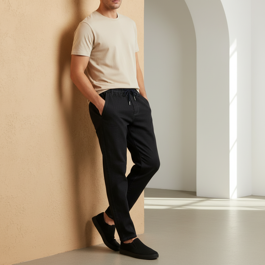 Men Denim Jogger Jeans