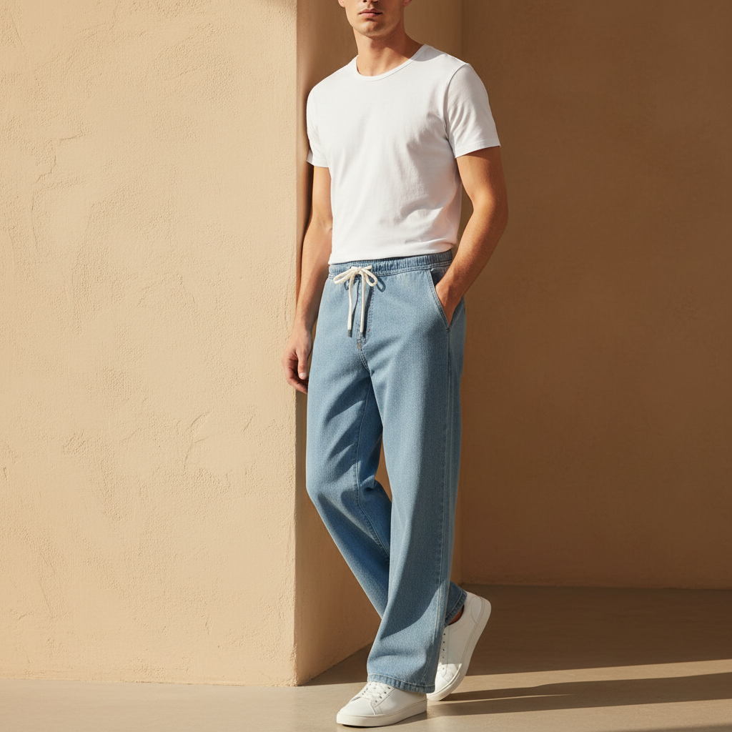 Men Denim Jogger Jeans