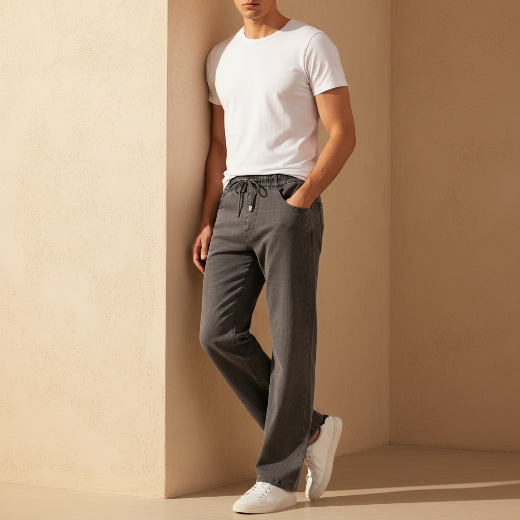 Men Denim Jogger Jeans