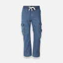 Men Denim Cargo Jogger Jeans