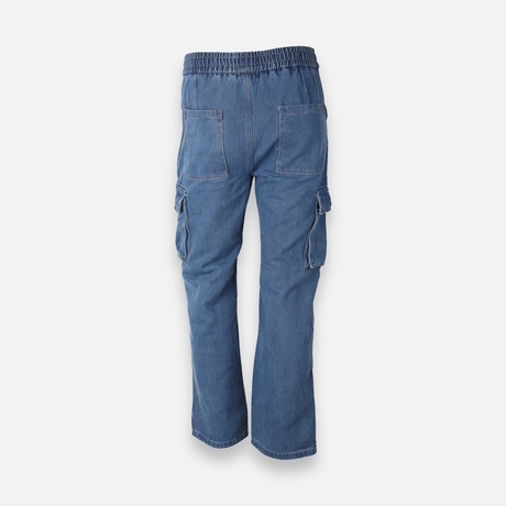 Men Denim Cargo Jogger Jeans