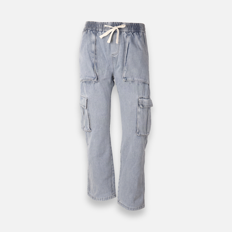 Men Denim Cargo Jogger Jeans