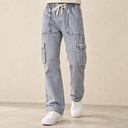 Men Denim Cargo Jogger Jeans