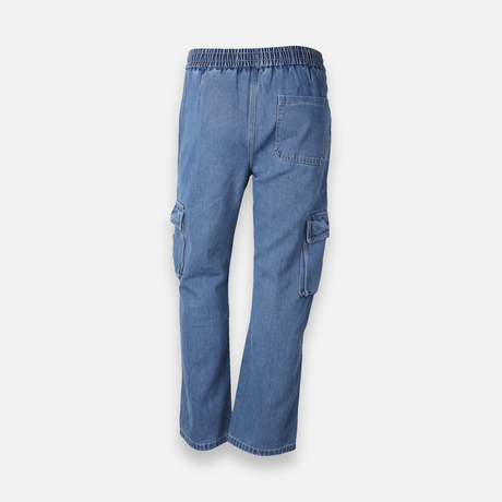 Men Denim Cargo Jogger Jeans