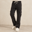 Men Denim Cargo Jogger Jeans