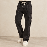 Men Denim Cargo Jogger Jeans