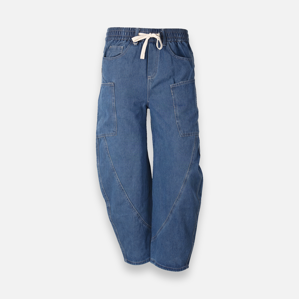 Men Denim Cargo Jogger Jeans