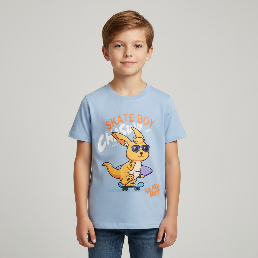 Boys T-Shirt Round Neck Short Sleeve