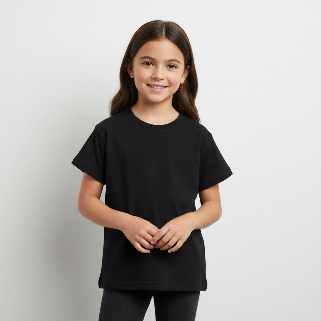 Girls Teens Basic-T-Shirt