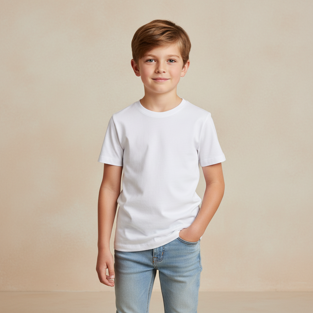 Boys Teens Basic-T-Shirt