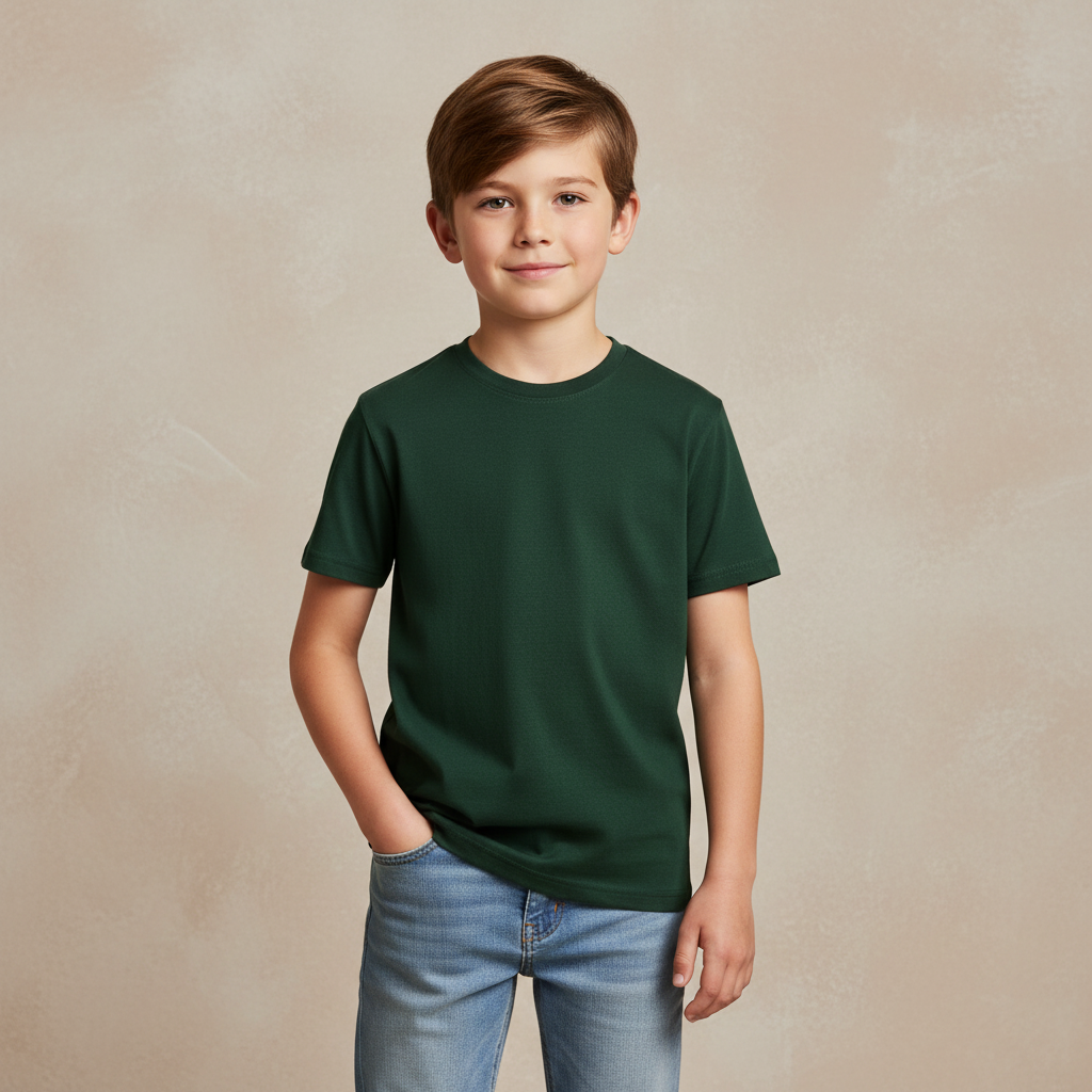 Boys Teens Basic-T-Shirt