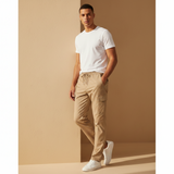 Men Linen Cargo Pants