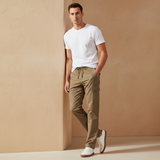 Men Linen Cargo Pants