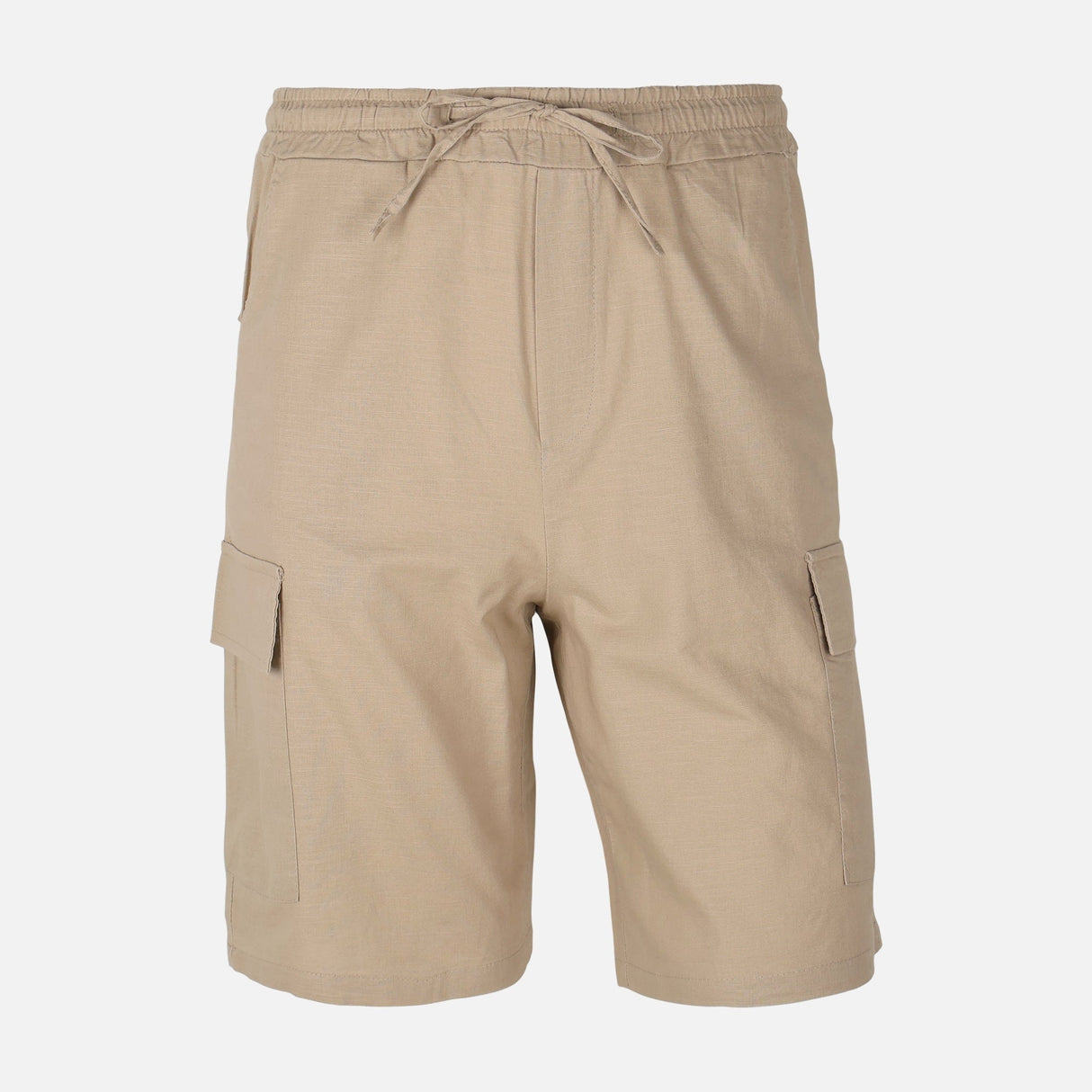 Men Linen Cargo Shorts