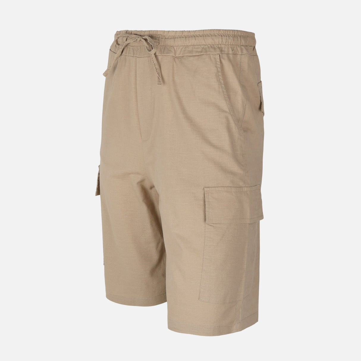 Men Linen Cargo Shorts
