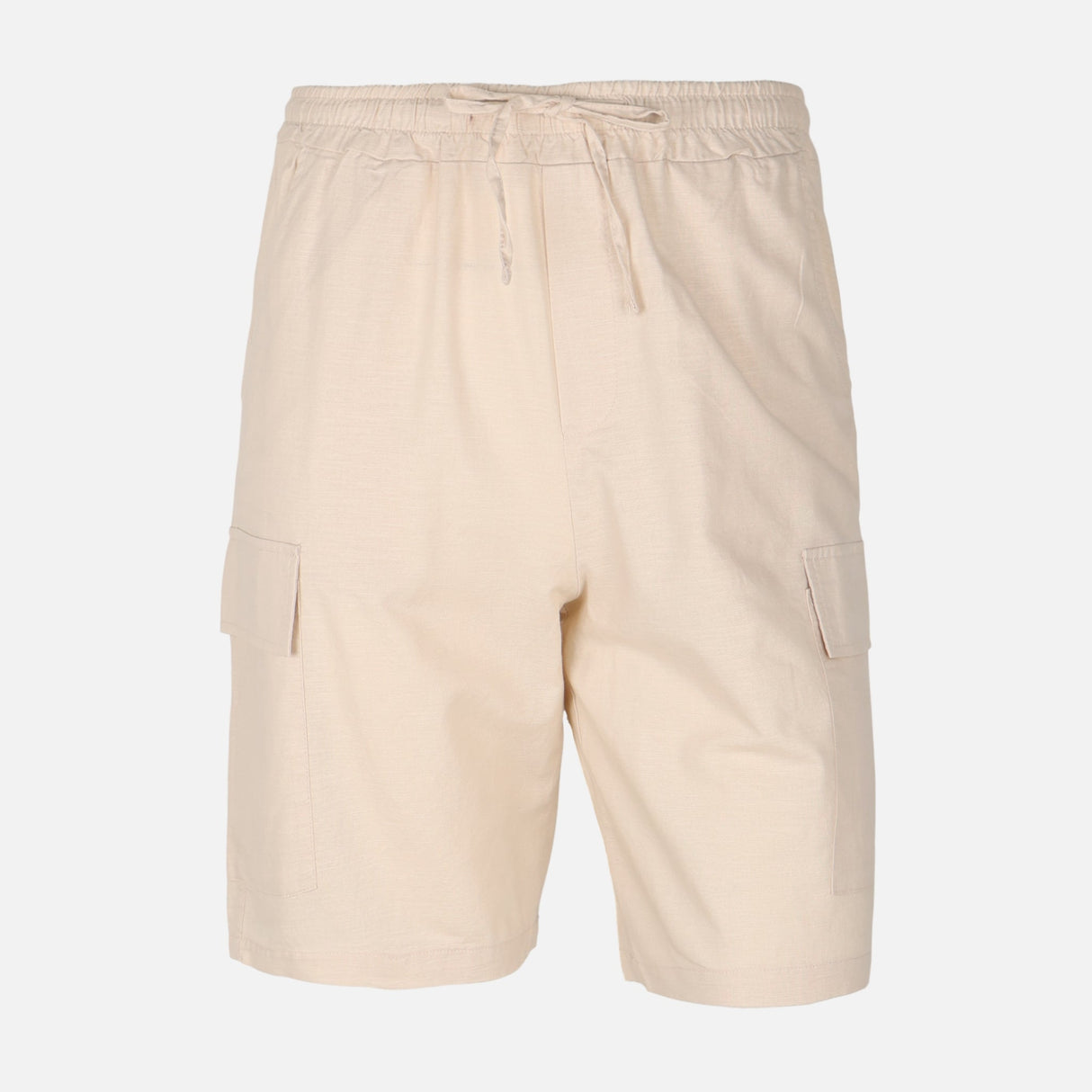 Men Linen Cargo Shorts